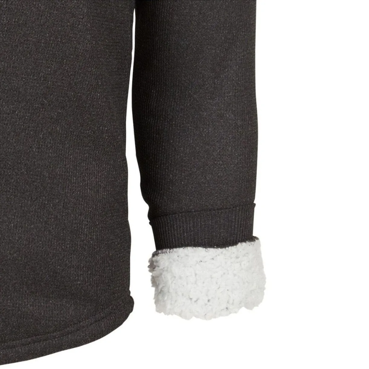 2-Pack: Men's Sherpa-Lined Waffle Thermal Henley Shirts