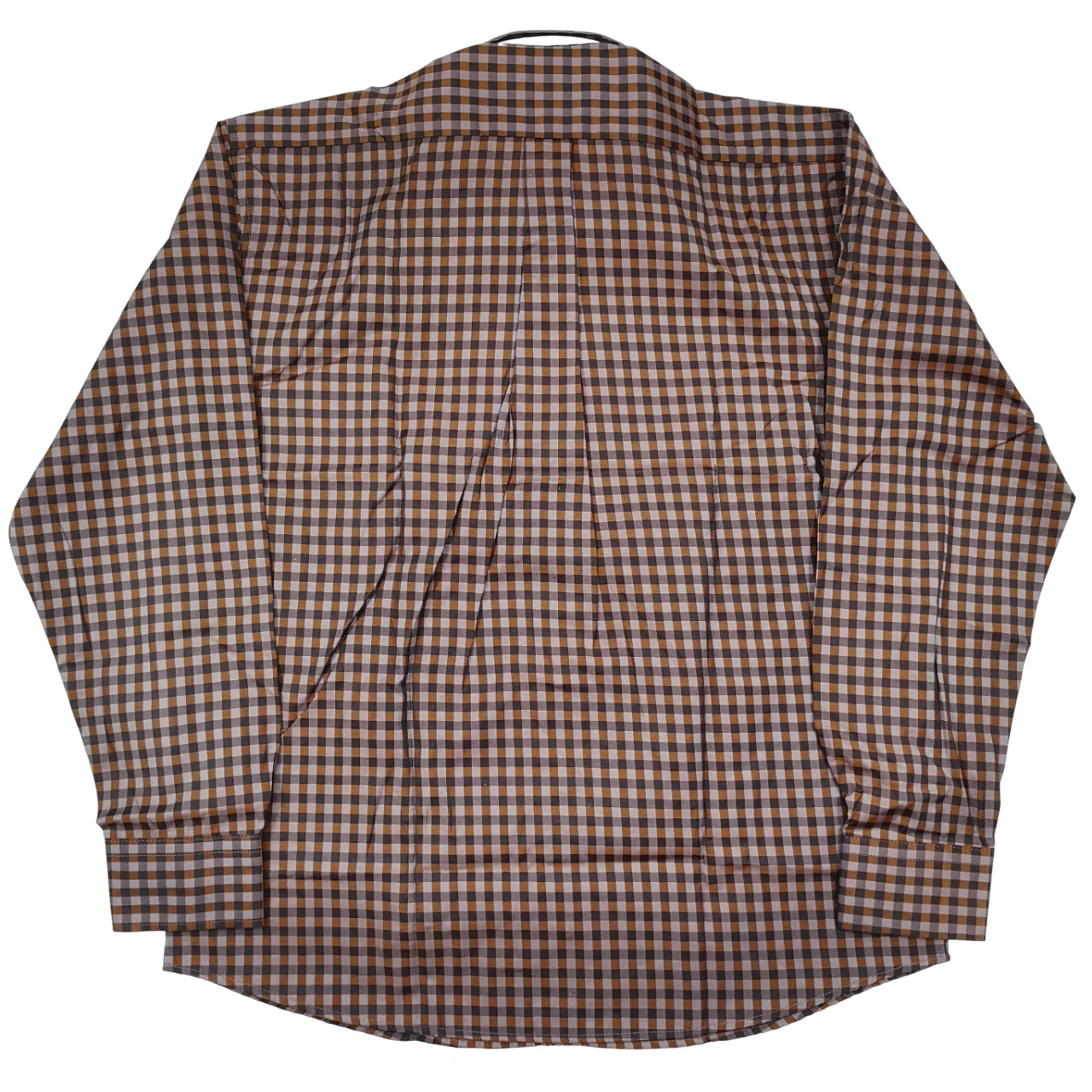 Aero Cable LS Brown Check Shirt