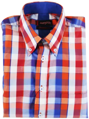 AERO Red Checkered S/S Shirt