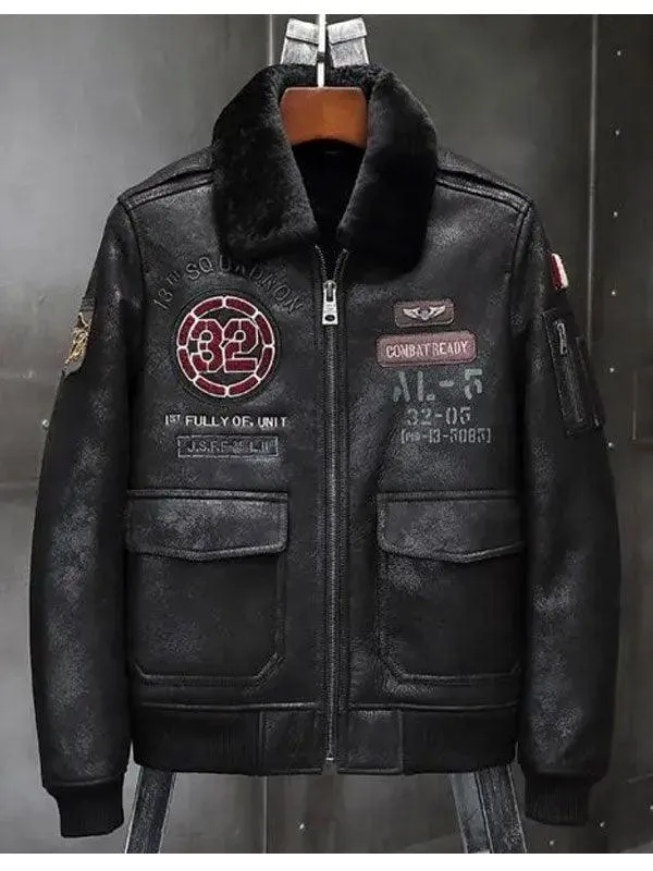 Airforce Shearling Jacket for Men