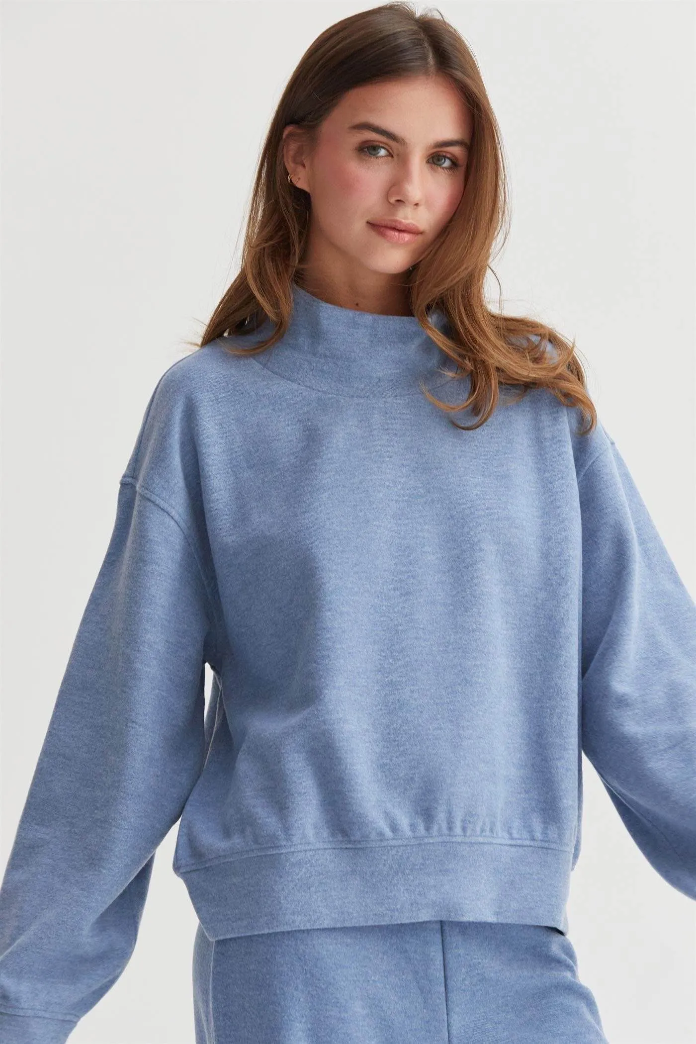 Allyson Mock Neck Sweater Top