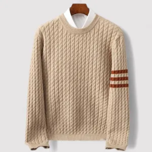 Ancien | Cable Knit Wool Sweater