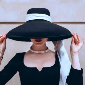 Audrey Hepburn Style Derby Hat