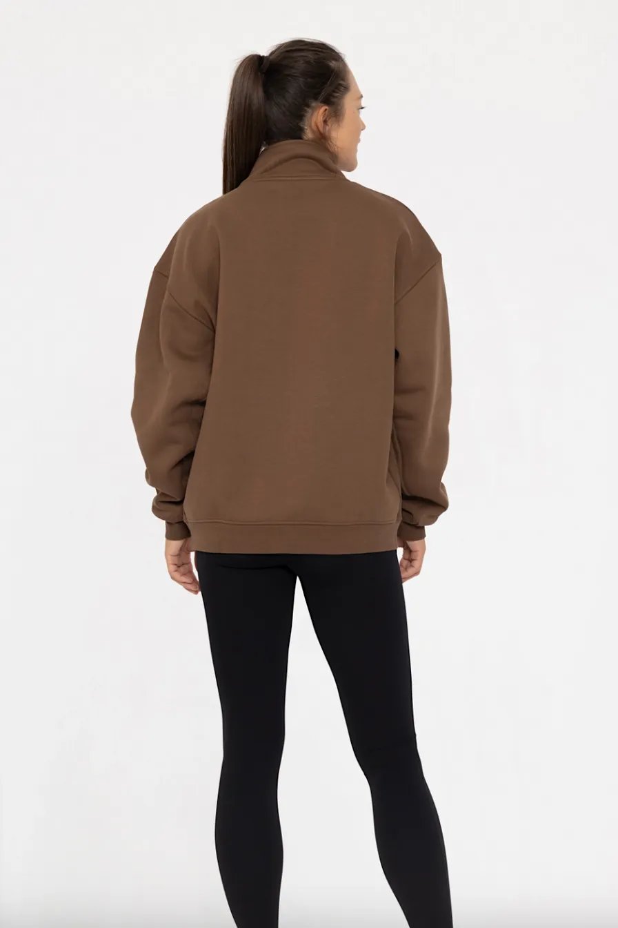 ava dark earth crewneck