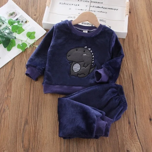 Baby Dino Velvet Set - 2 pieces