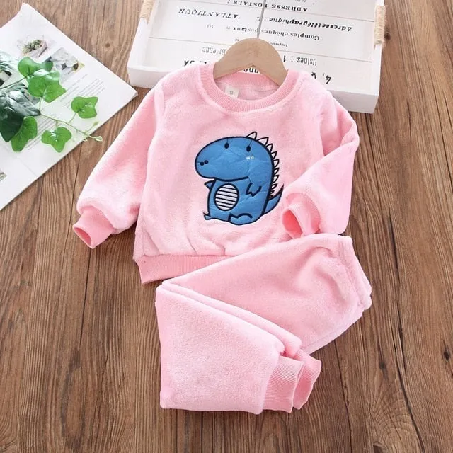 Baby Dino Velvet Set - 2 pieces