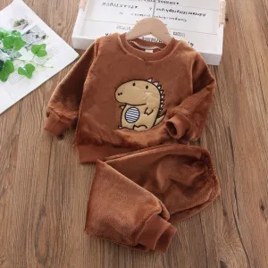 Baby Dino Velvet Set - 2 pieces