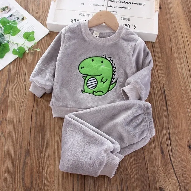 Baby Dino Velvet Set - 2 pieces