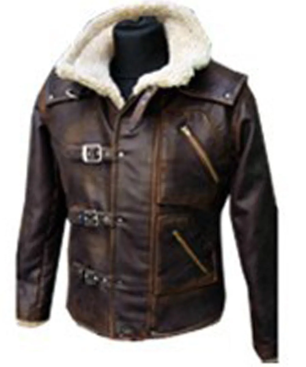 BJ Blazkowicz Wolfenstein New Order Faux Shearling Leather Jacket