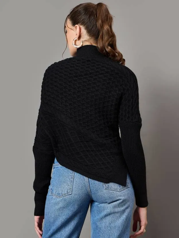 Black Elegance Woolen Sweater