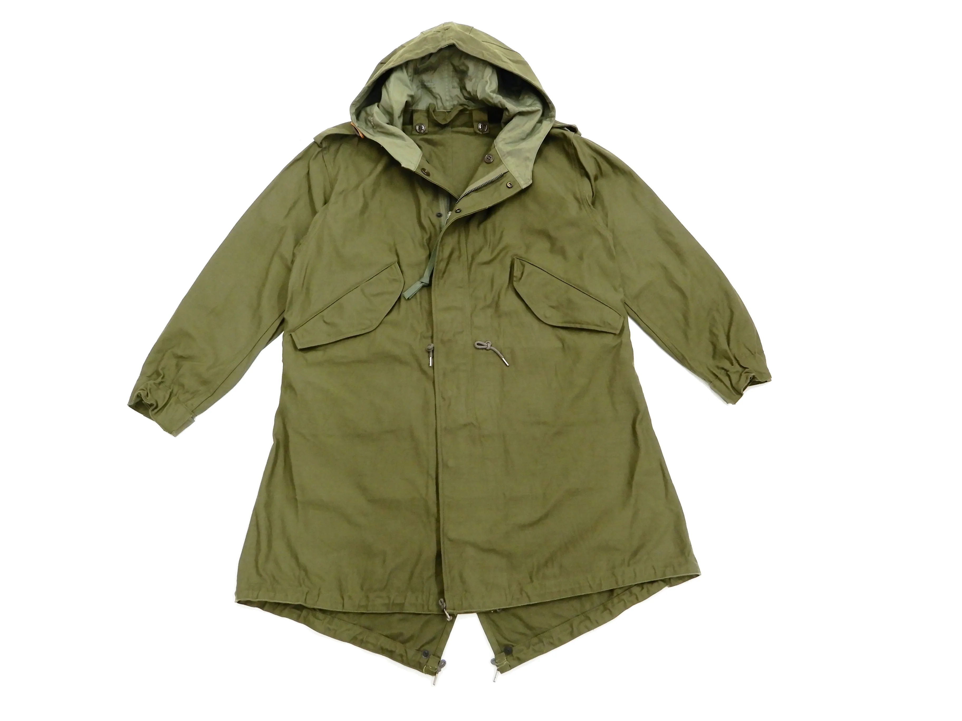 Buzz Rickson Parka Men's U.S. Army M-51 Fishtail Parka Military Coat Jacket BR12266 Olive Drab