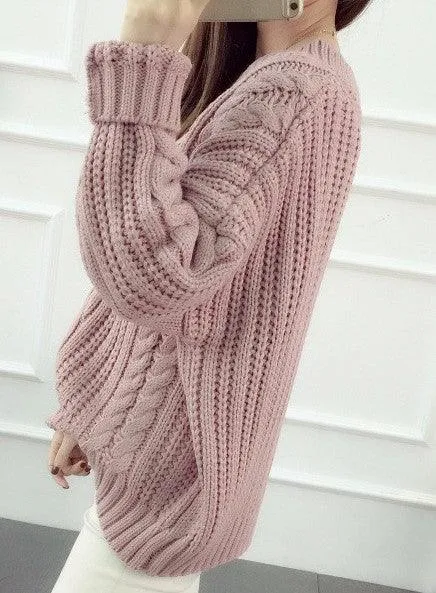 CABLE KNIT PULLOVER SWEATER