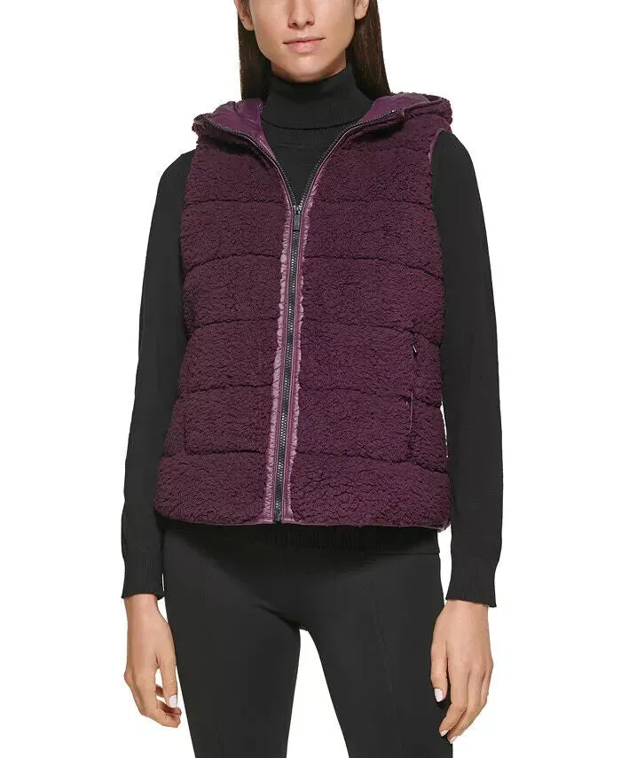 Calvin Klein Quilted Sherpa Fleece Vest