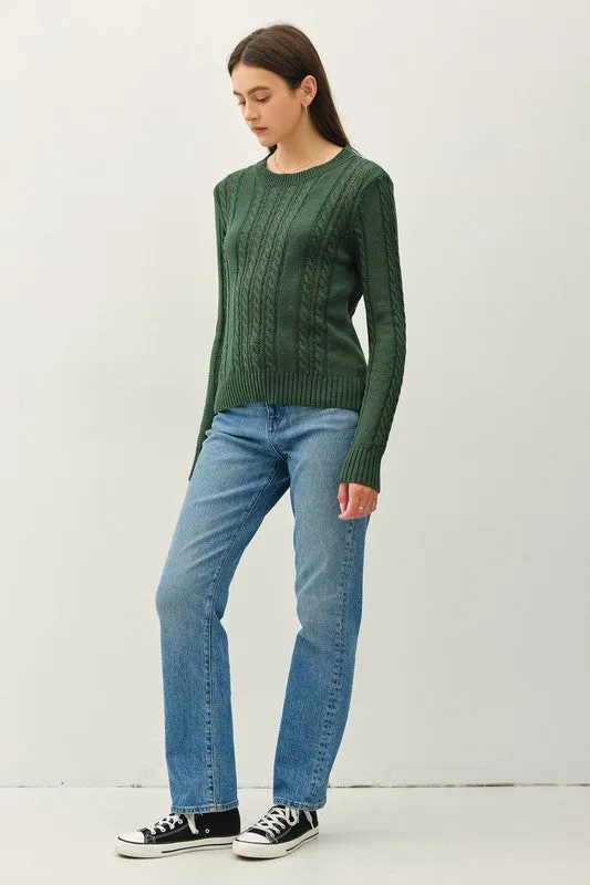 Charity Cable Knit Sweater