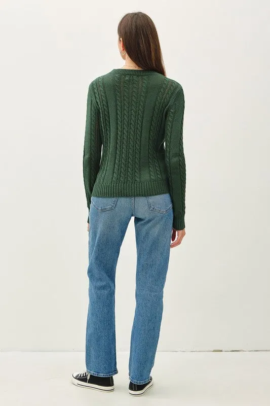 Charity Cable Knit Sweater