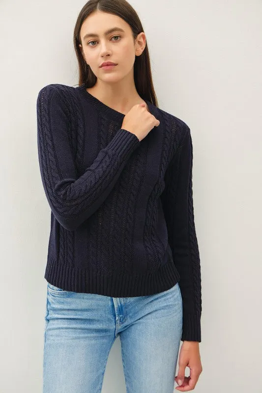 Charity Cable Knit Sweater