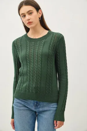 Charity Cable Knit Sweater