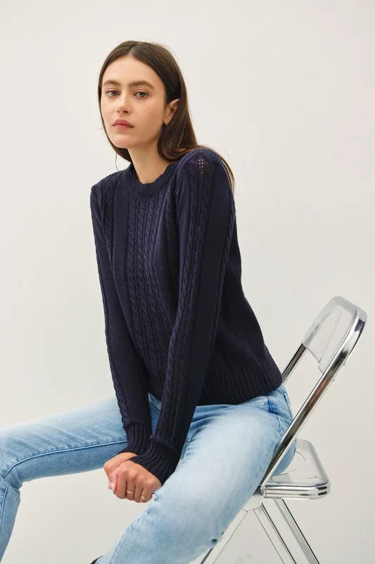 Charity Cable Knit Sweater