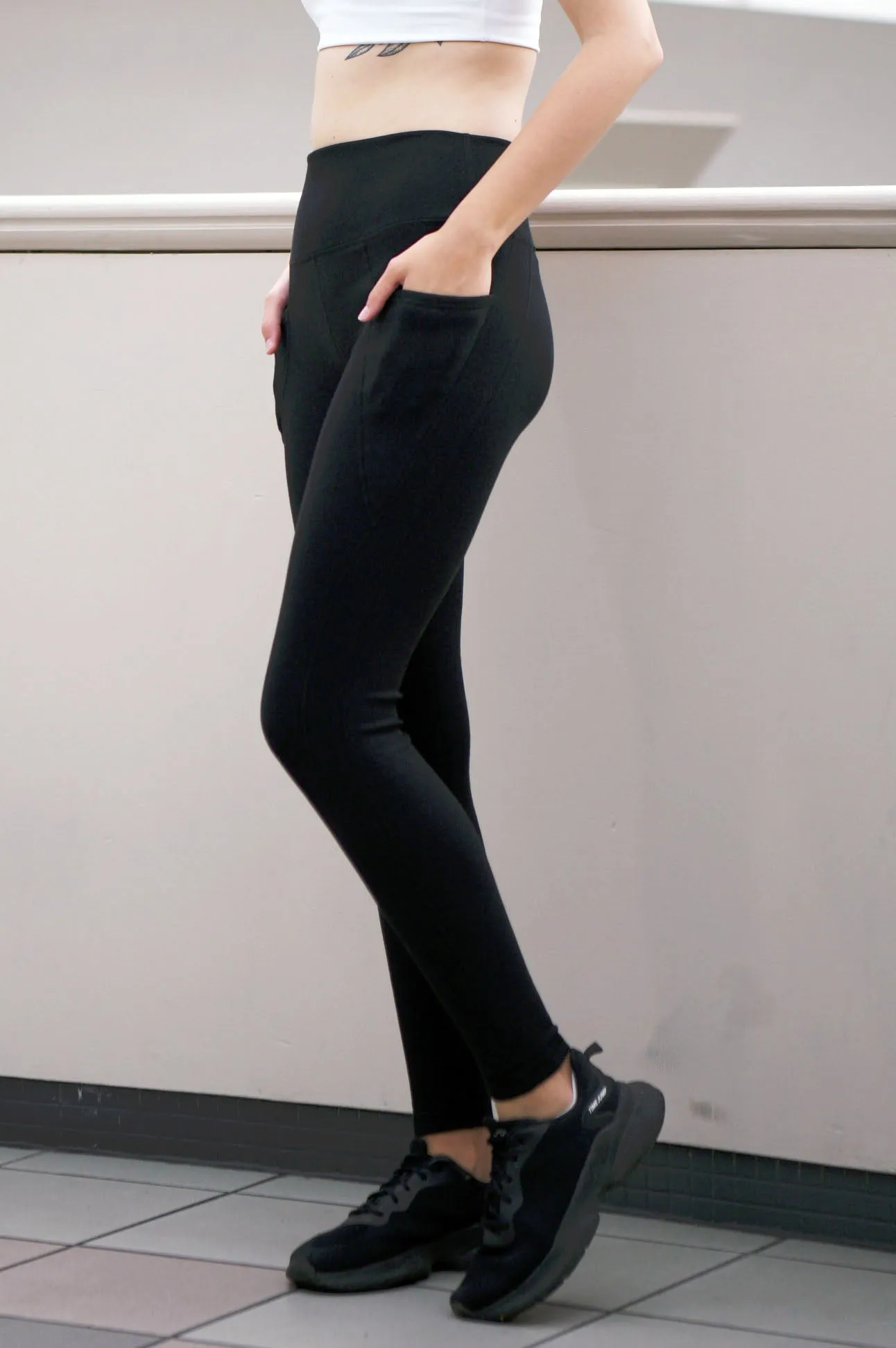 COZY BAMBOO-BLEND FLEECE LEGGING