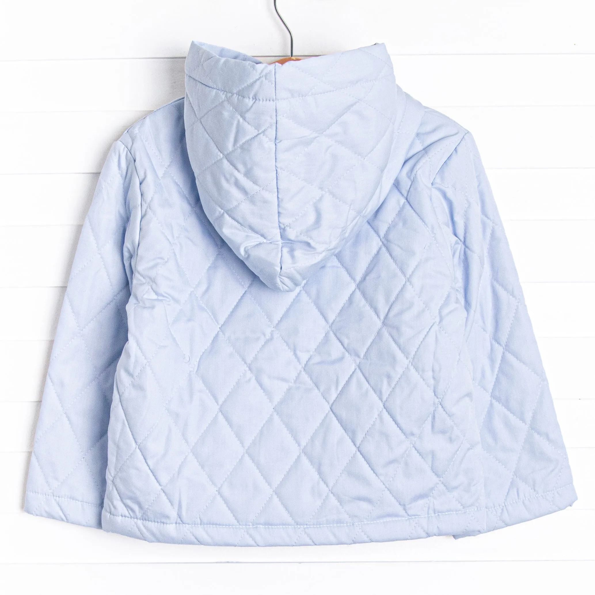 Doorbuster: Quilted Hooded Coat, Blue