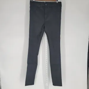 Dr Denim Juniors Sz L High Rise Skinny Pants Faux Leather Black