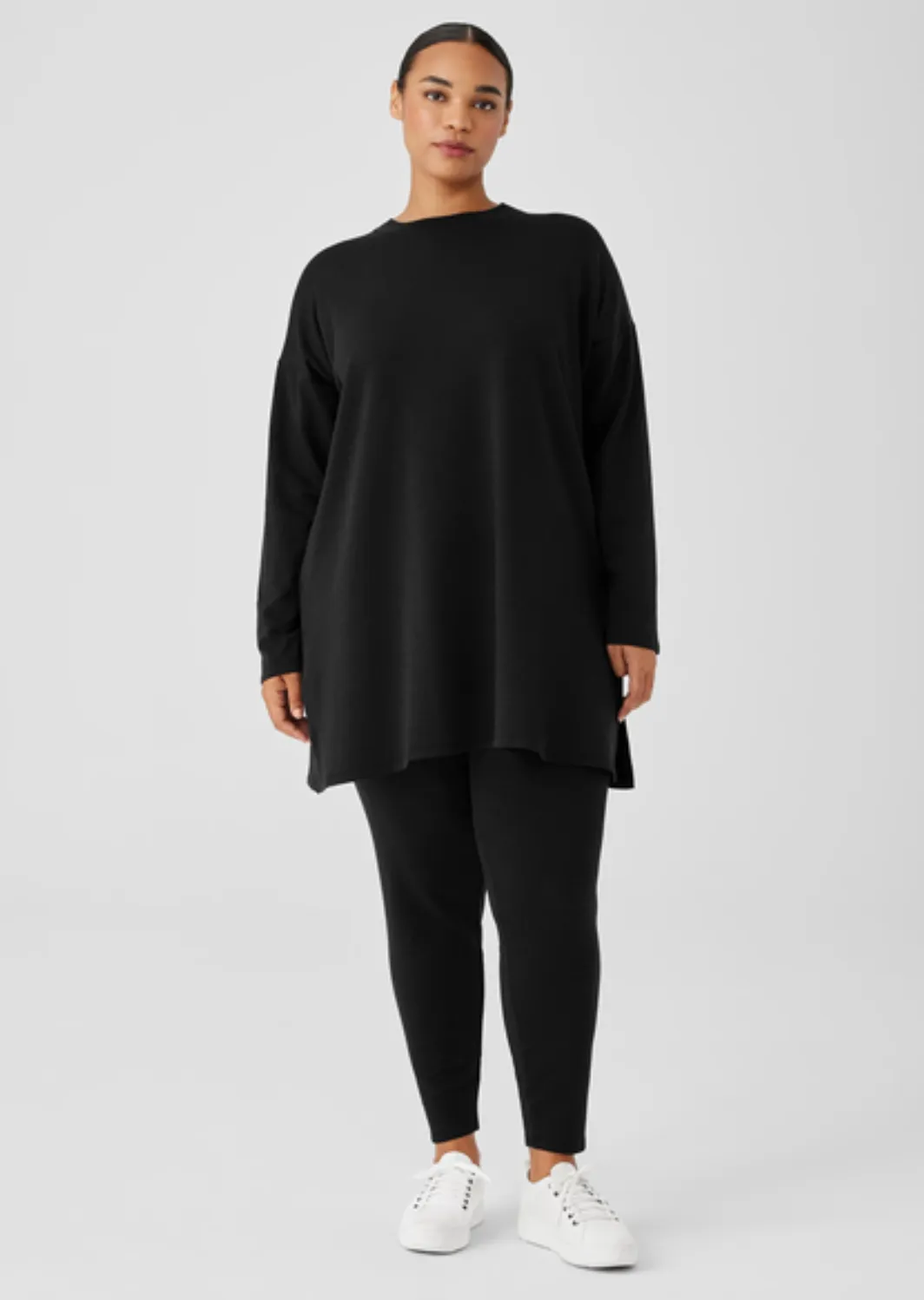 Eileen Fisher - Cozy Brushed Terry Hug High-Waisted Leggings