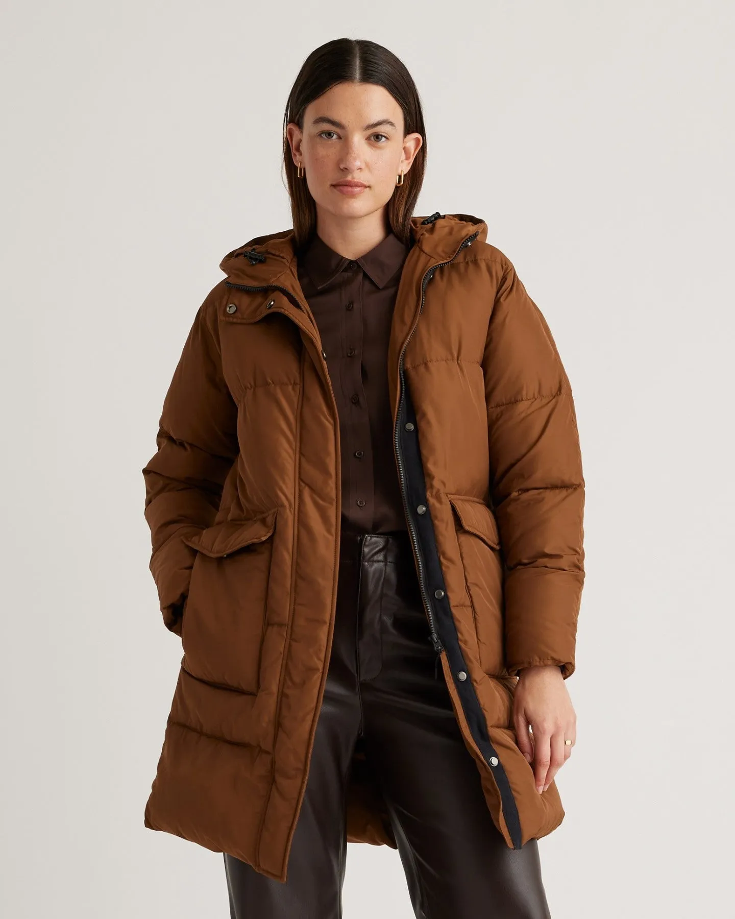 Featherless Long Puffer Parka