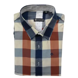 Ferradini Rust LS Check Shirt