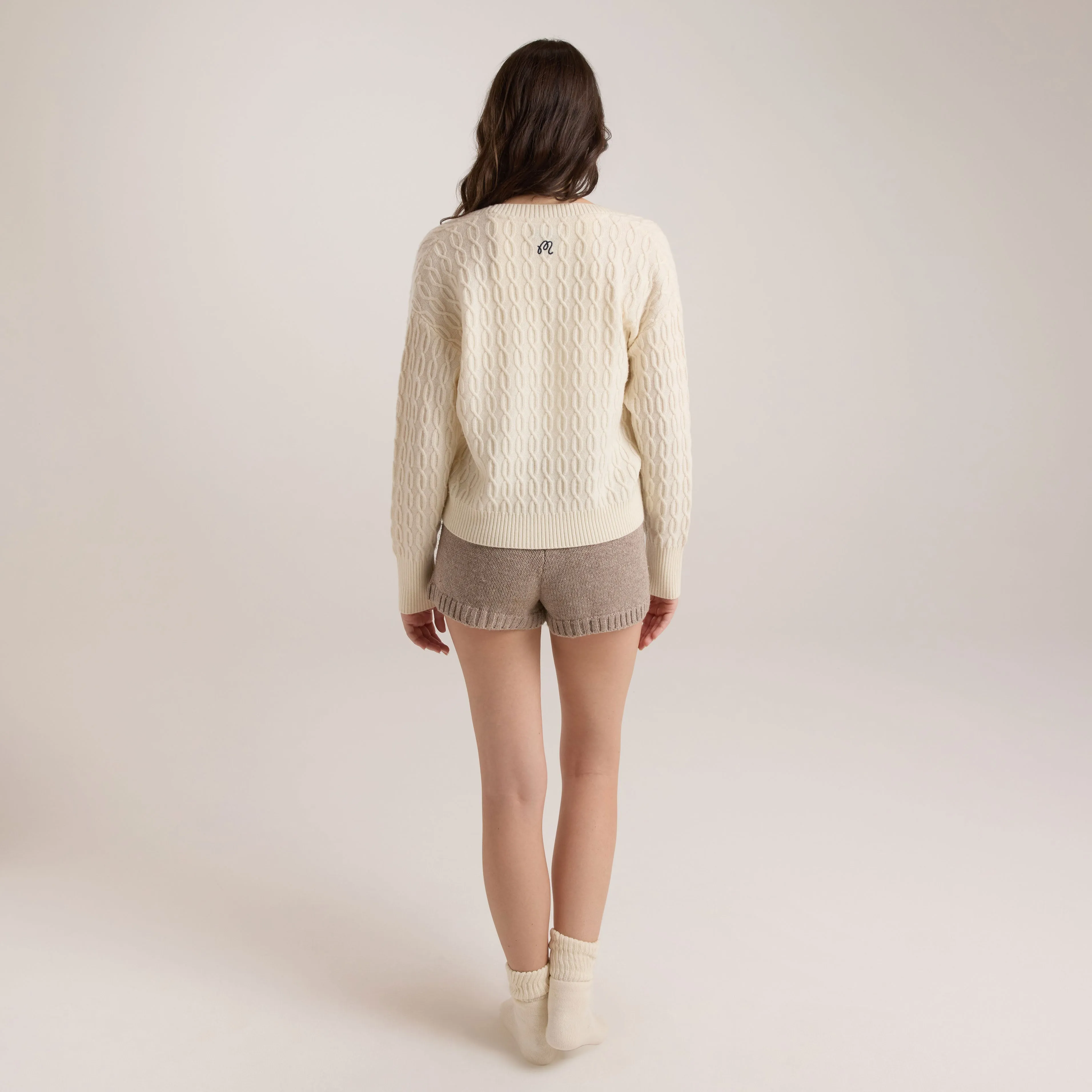 GABRIELLE CABLEKNIT SWEATER