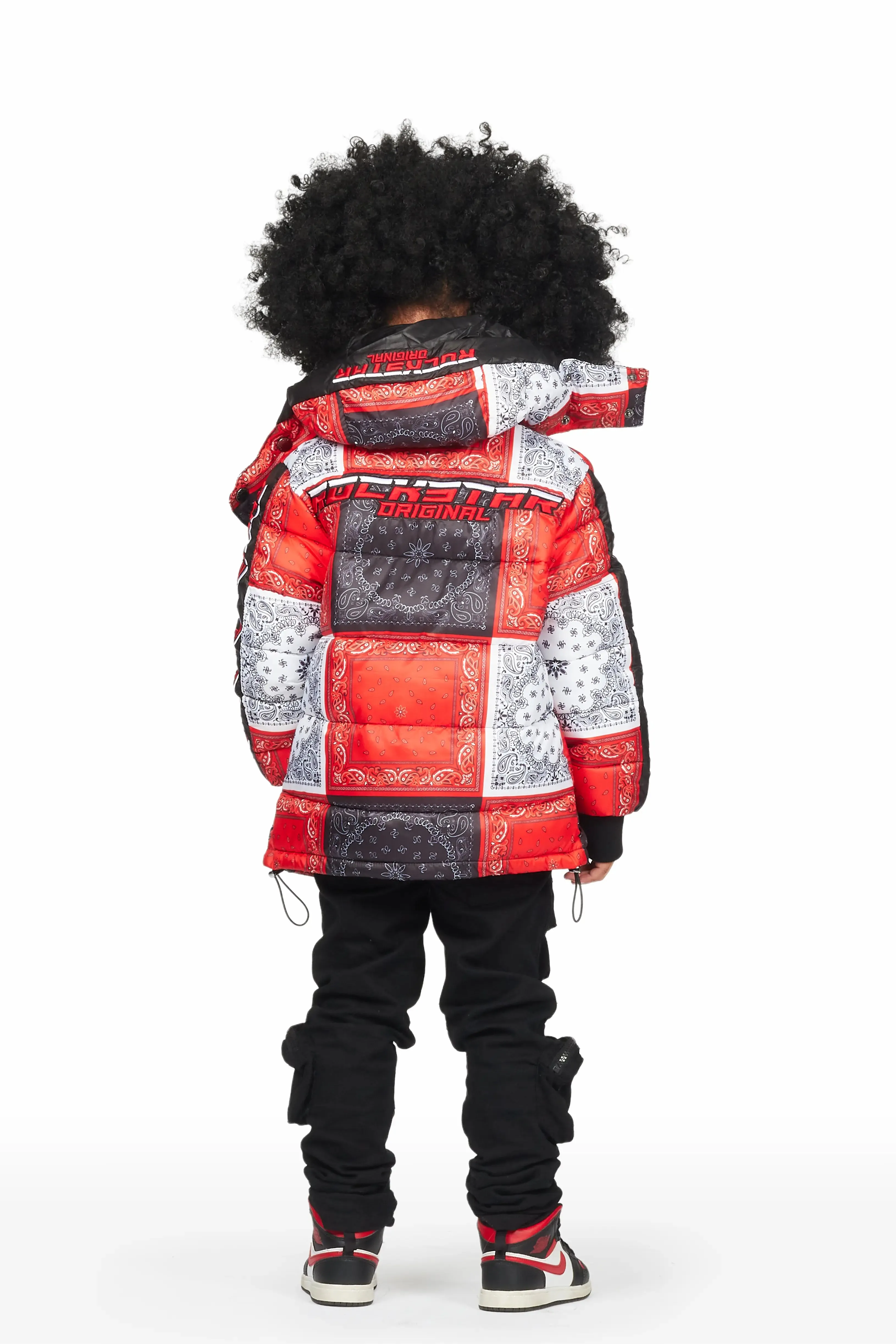 Girls Kyra Red Puffer Jacket