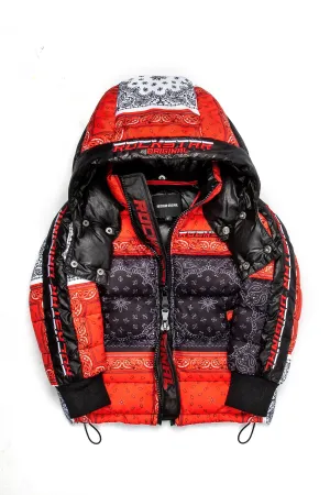 Girls Kyra Red Puffer Jacket