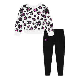 Girls' Under Armour Toddler Printed Crewneck Set