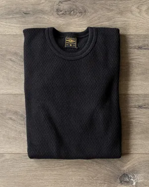 IHTL-1700-BLK - Extra Heavy Cotton Knit Thermal - Black