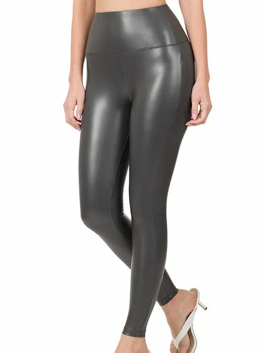 Imperfectly Perfect High Rise Faux Leather Leggings