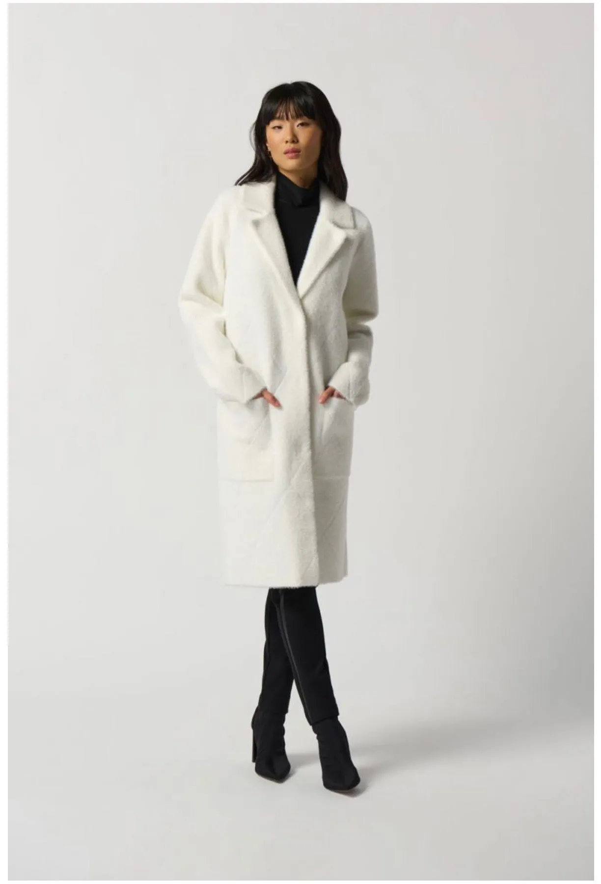 Joseph Ribkoff notched collar coat