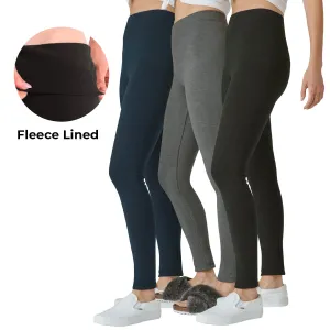 Ladies Fleece Lined Warm Cotton Leggings