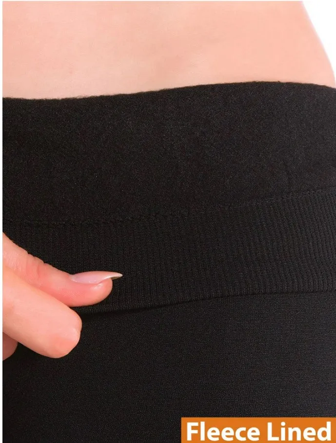 Ladies Fleece Lined Warm Cotton Leggings