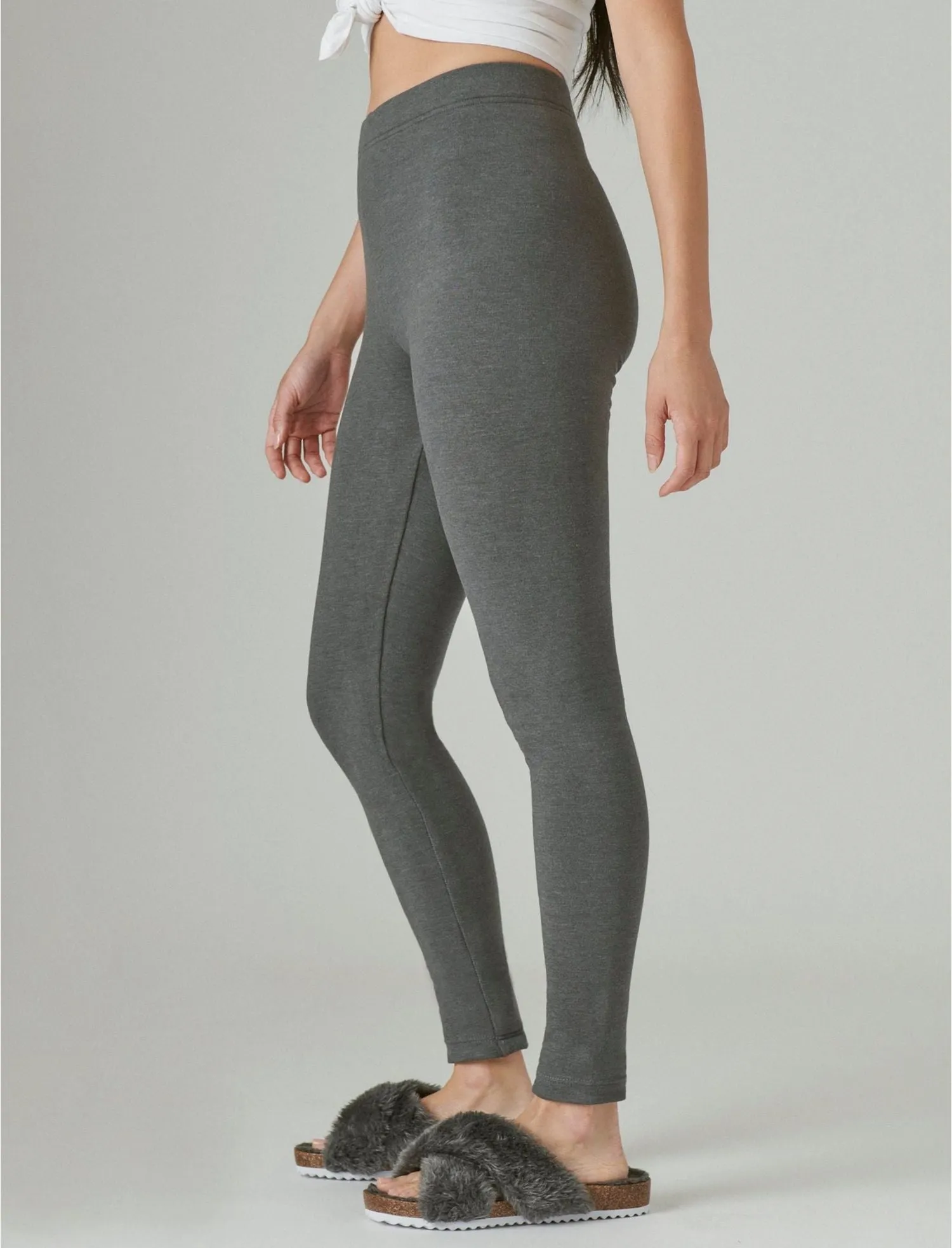 Ladies Fleece Lined Warm Cotton Leggings