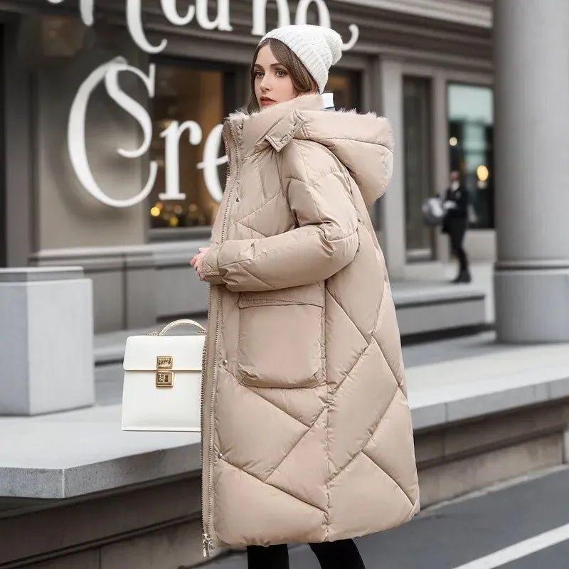 Long Quilted Puffer Coat