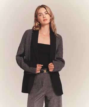 Luxe Cable Hybrid Oversized Blazer