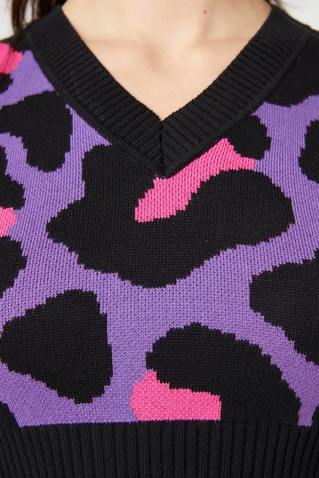 Major Meow Cropped Knit