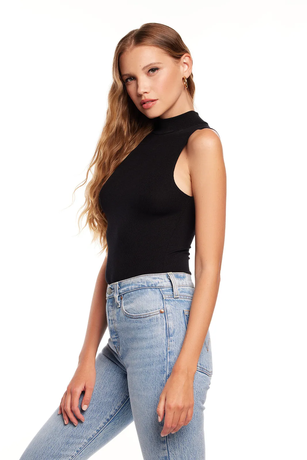 Mock Neck Tank Bodysuit