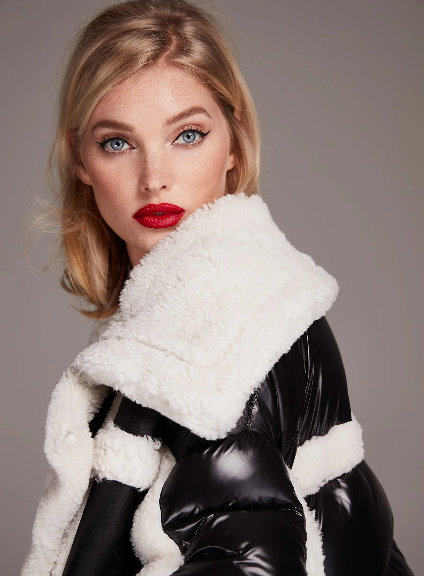 MONTAIGNE  | SHEARLING PUFFER JACKET