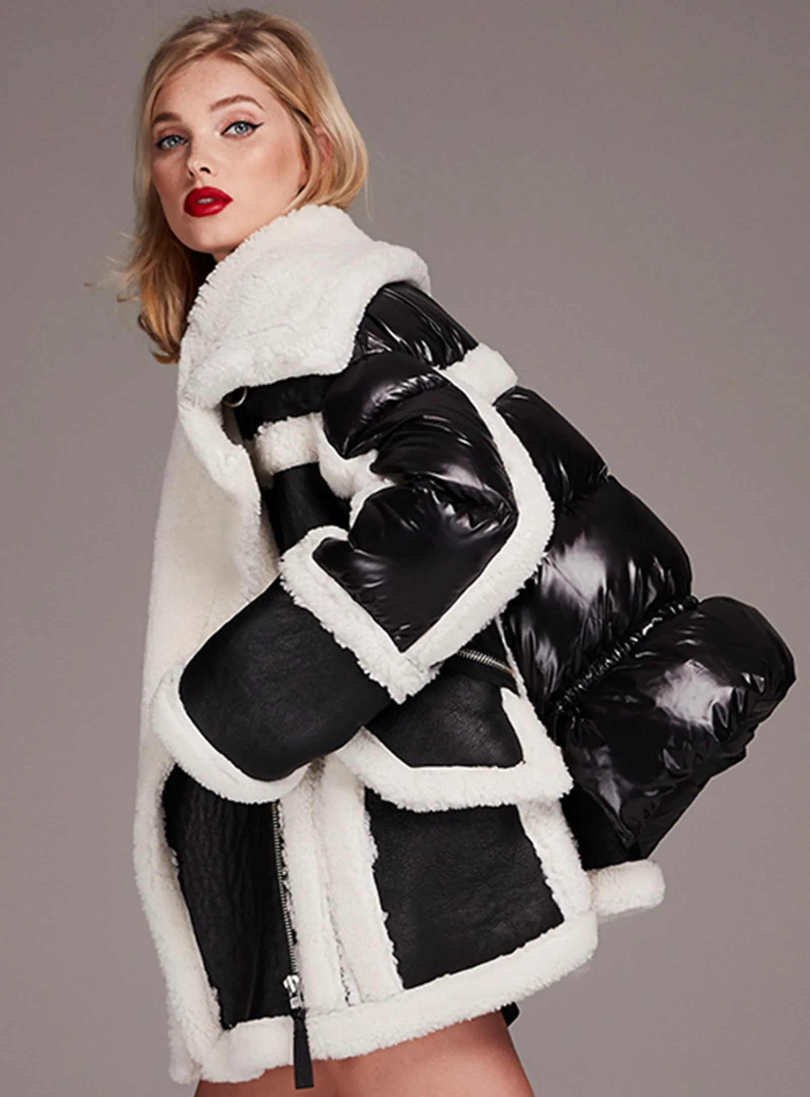 MONTAIGNE  | SHEARLING PUFFER JACKET