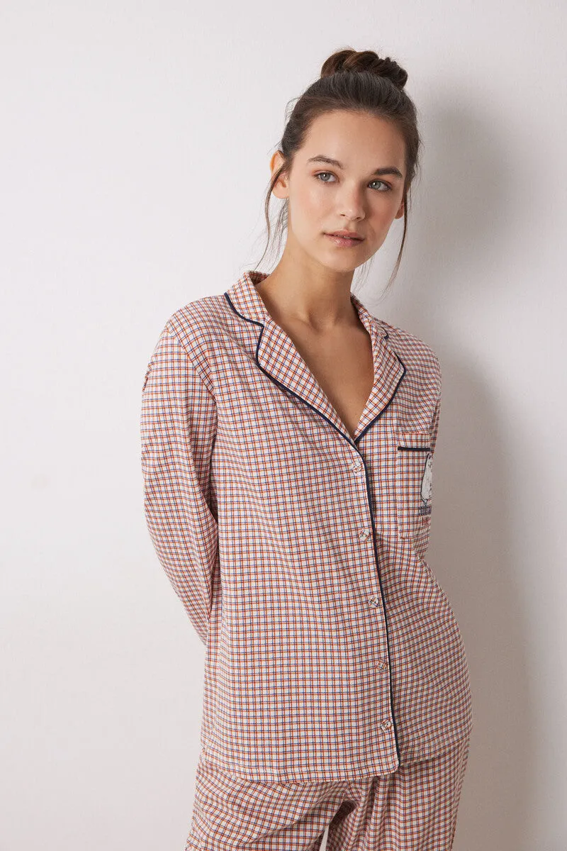 Moomin 100% cotton checked shirt pyjamas