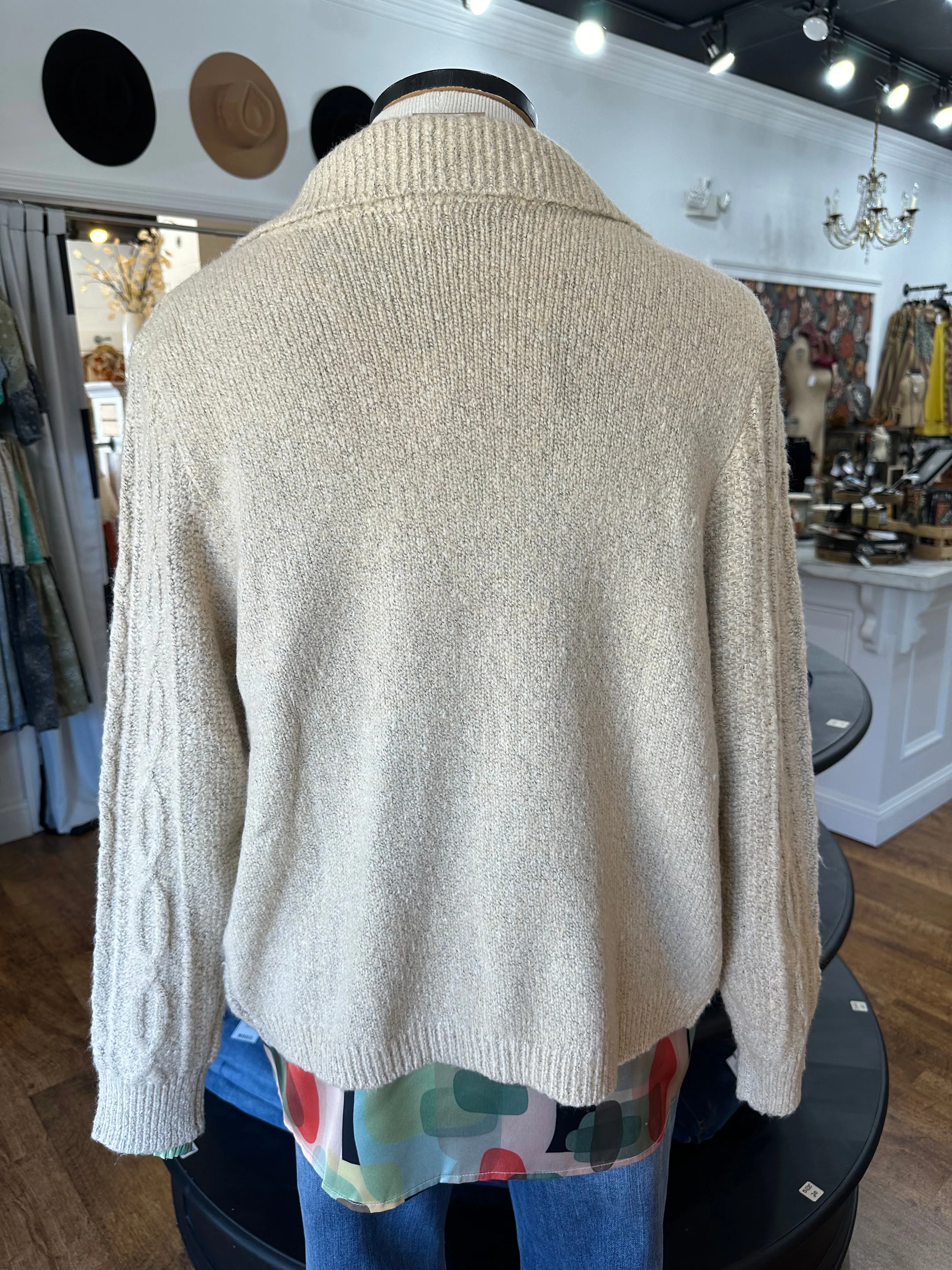 More To Say Cable Knit Cardigan