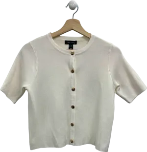 New Look Cream Button-Up Cardigan UK 8