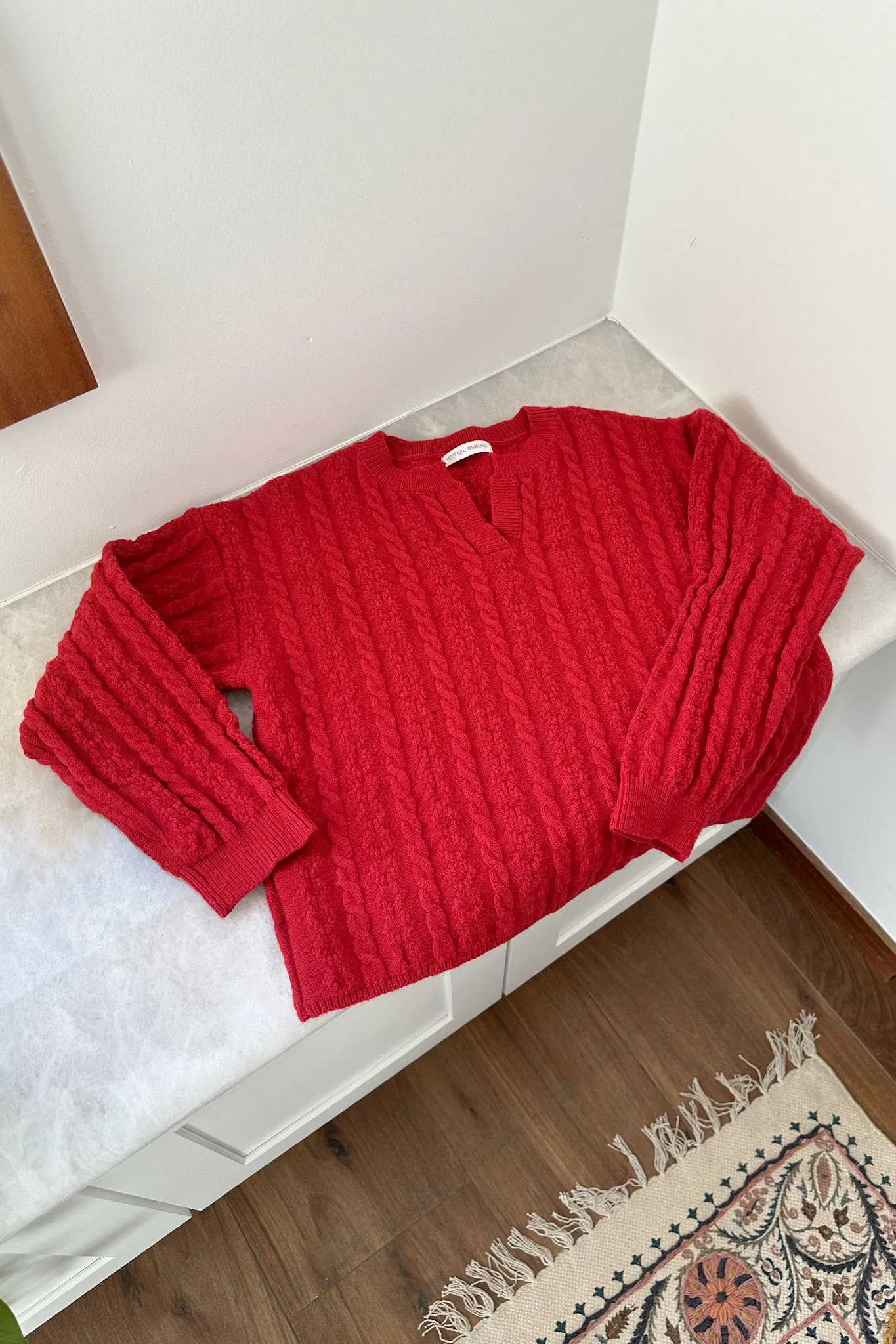 Noella Classic Cable Knit Sweater