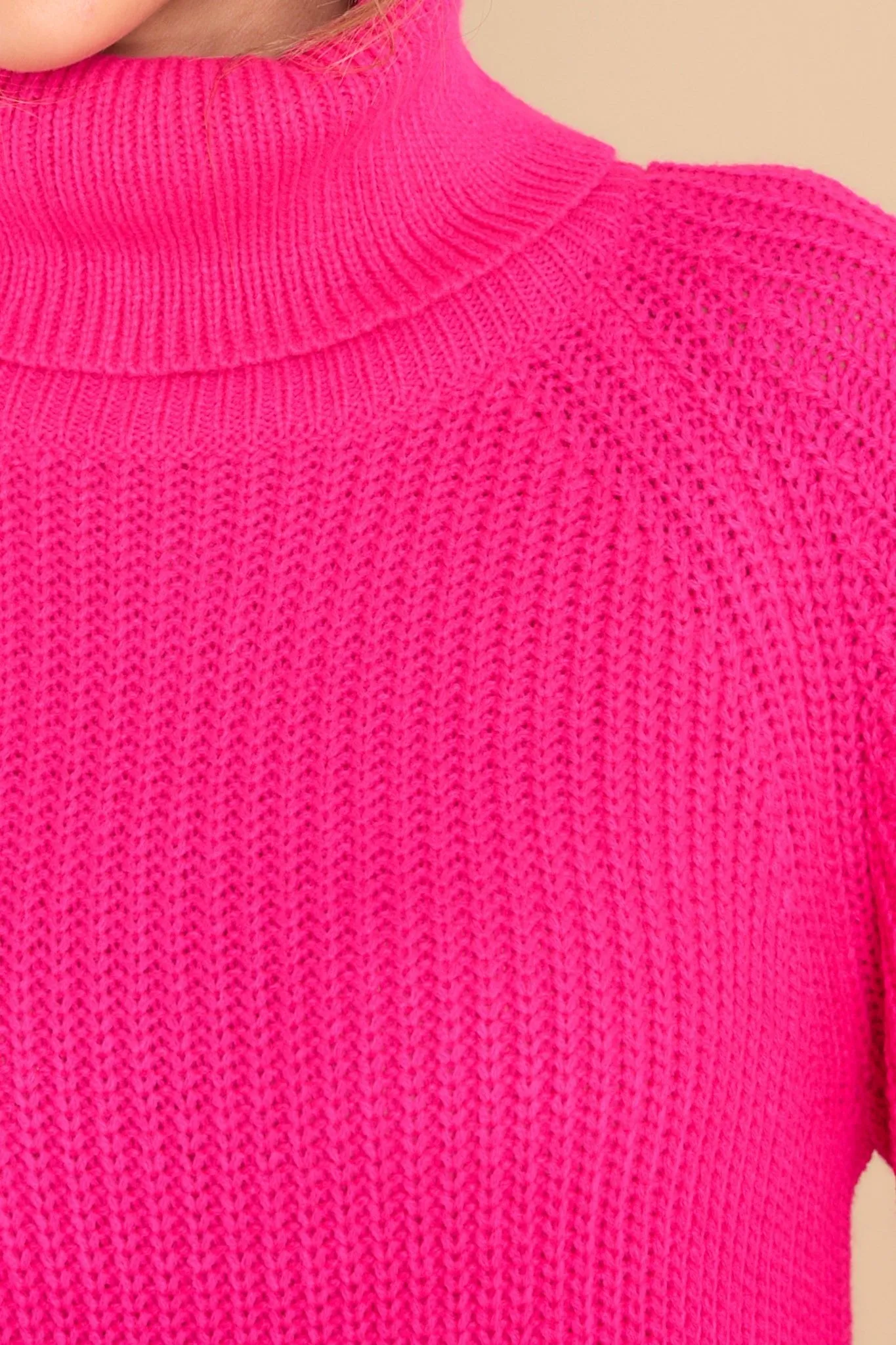 On My Way Up Hot Pink Sweater Dress