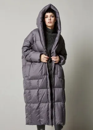 Oversized Hooded Long Down Puffer Coat